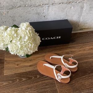 BNIB Coach Leila Leather Sandals